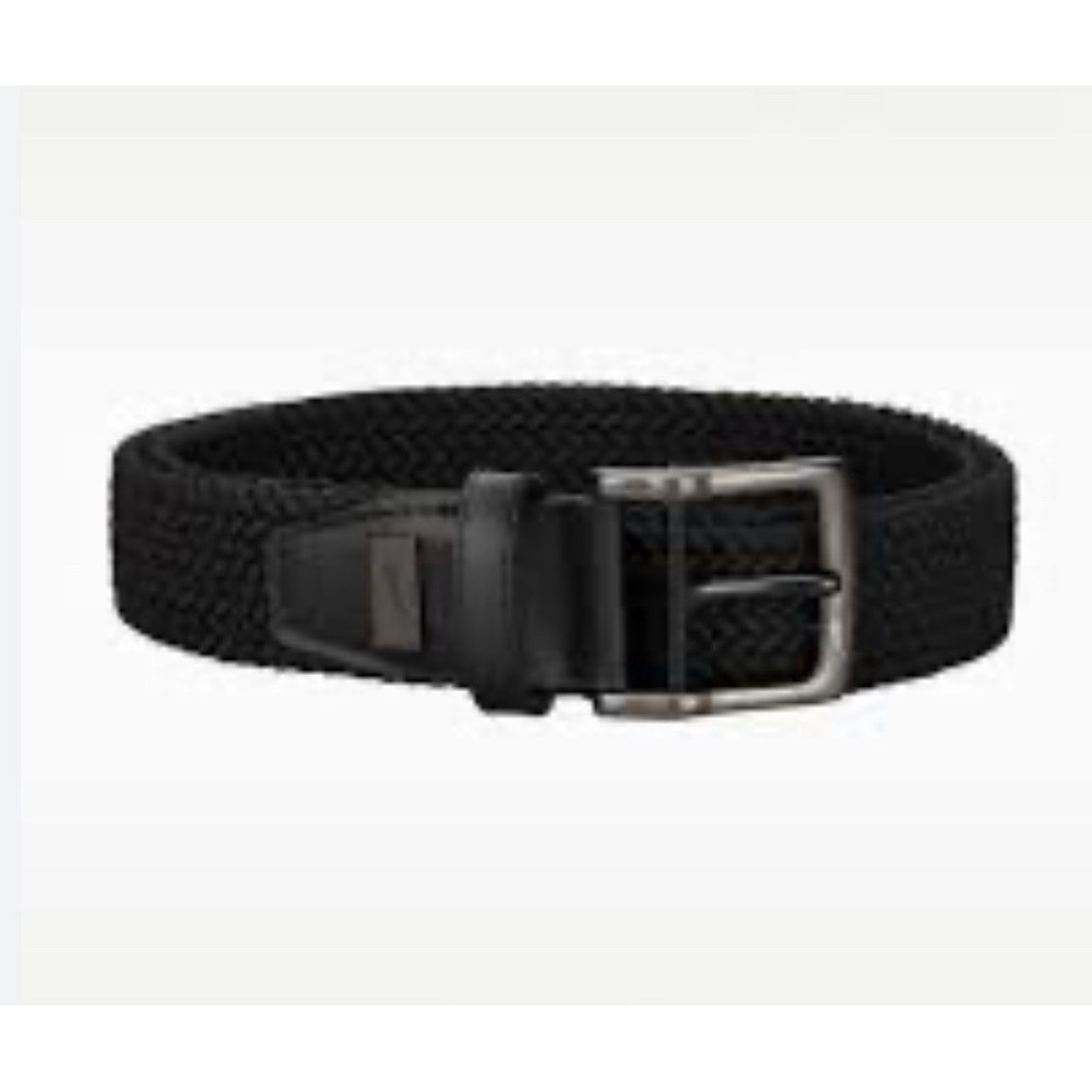 Nike Golf MEN'S Stretch Woven Belt BLACK Sz L 38-40 NEW Casual Sport Preppy